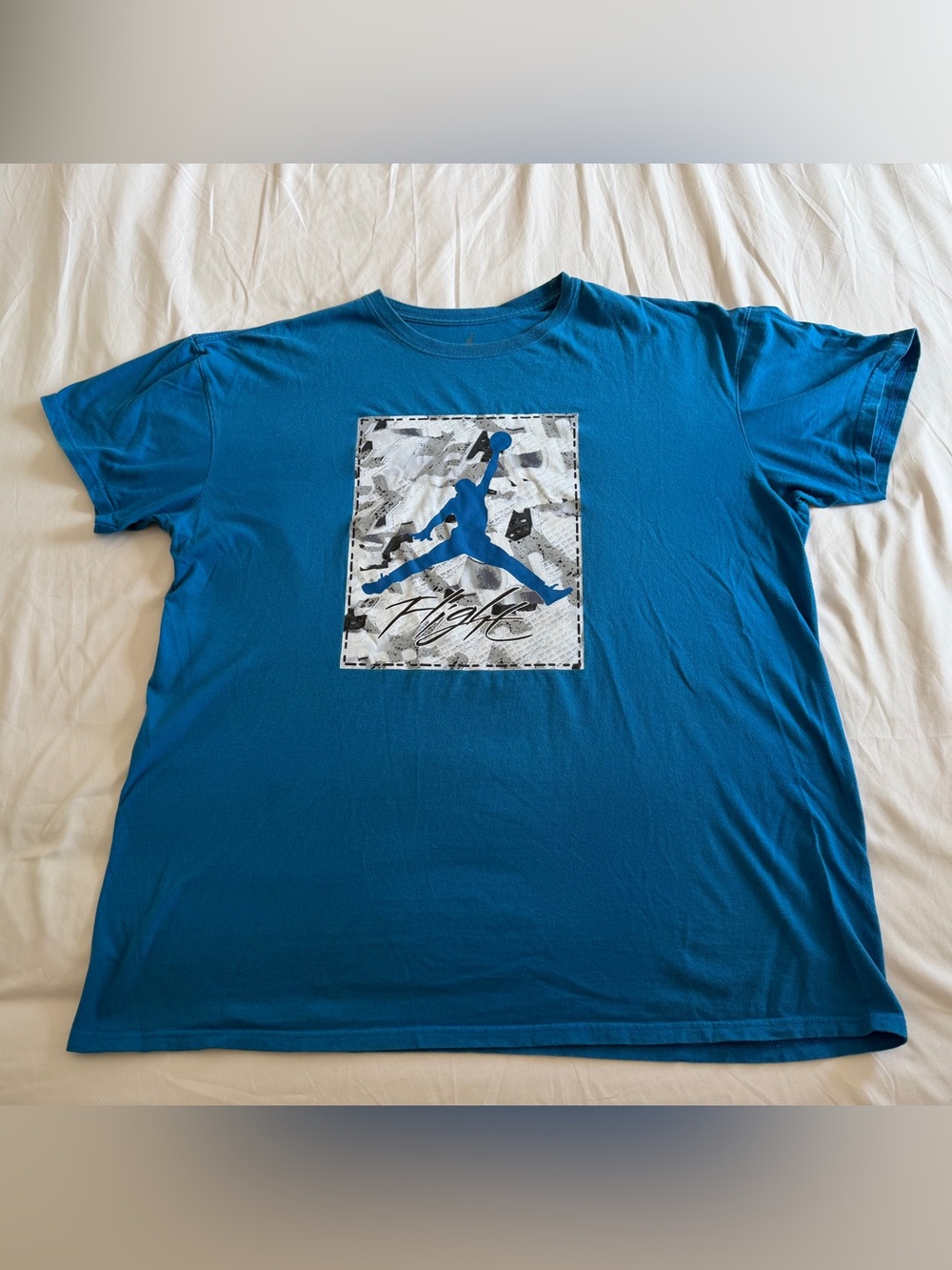 Nike Air Jordan Flight Jumpman Basketball Short Sleeve T-Shirt Men’s XXL Blue